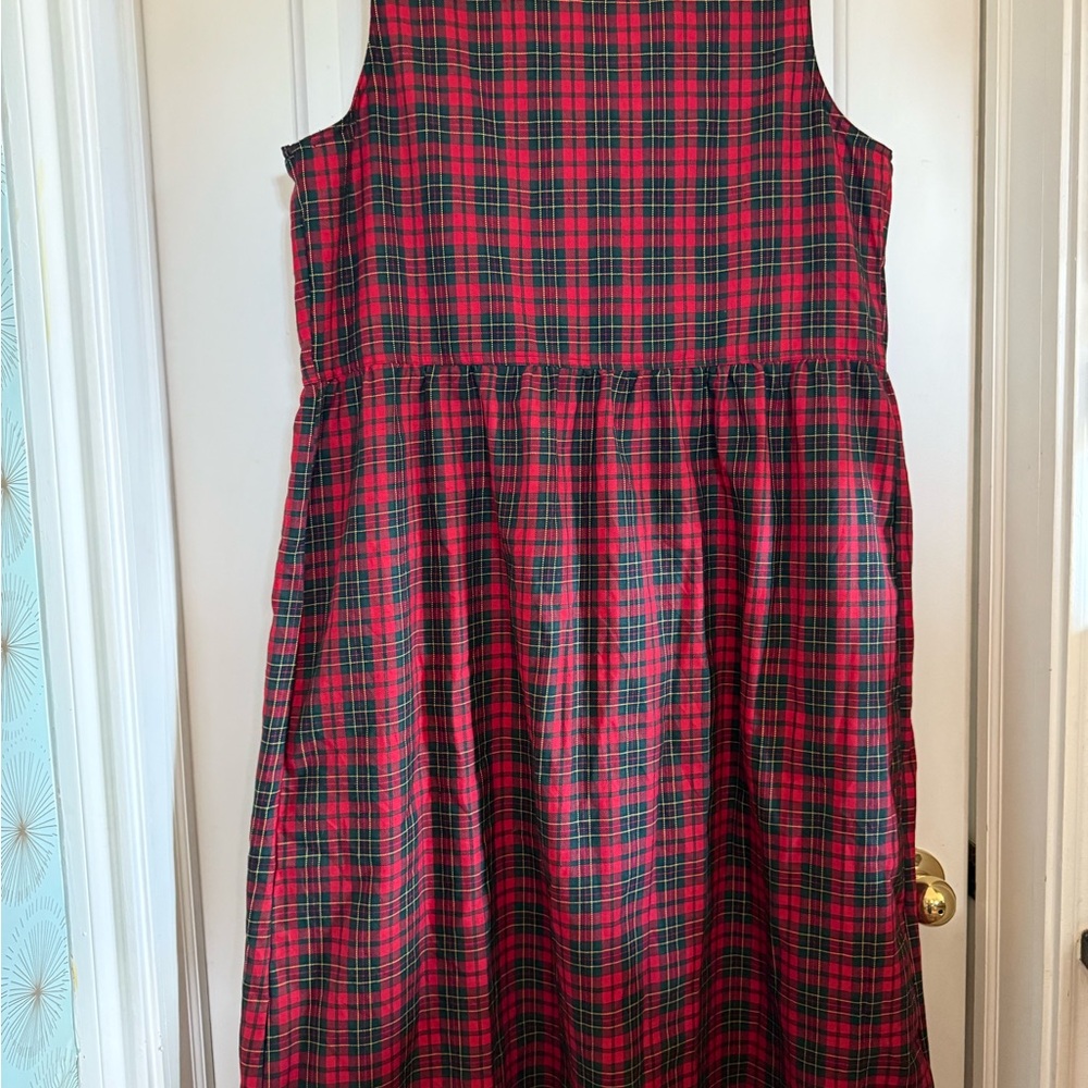 Vintage Truly Yours Red and Black Plaid Dress